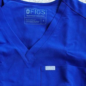 FIGS Women's Catarina scrub top DEEP ROYAL Size Small